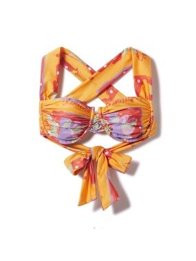 Inamorata Luciana Saffron Ink Bikini Top Large